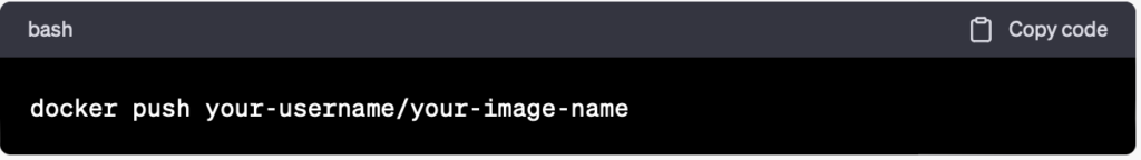 Pushing Your Docker Image to Docker Hub